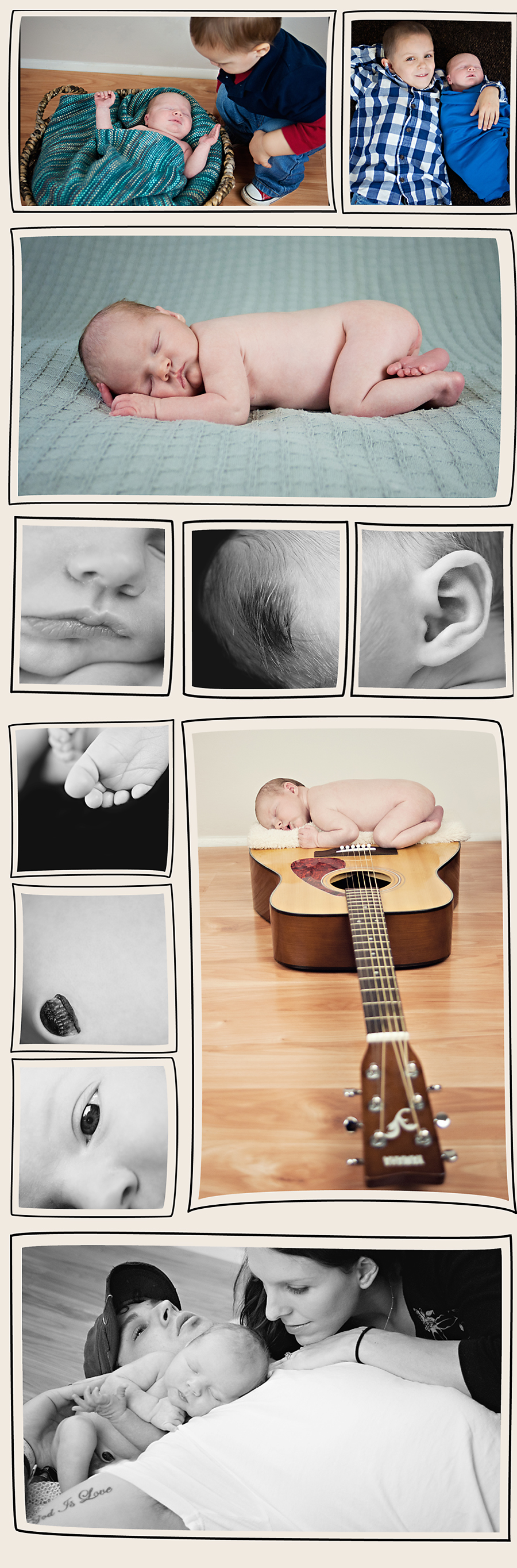Greenville, SC Mother and Baby Newborn Photography.