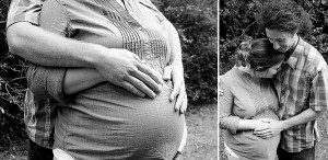Black and White Maternity Photography Greenville SC