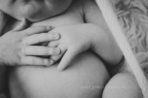 Natural Newborn Baby Photography Greenville SC Baby Fingers