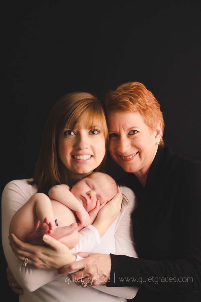 Natural Newborn Baby Photographer Greenville SC Grandmother