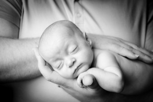 Greenville SC Preemie Baby Photography Preemie in Dad's hands