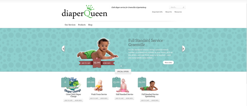 Spartanburg SC Cloth Diaper Service