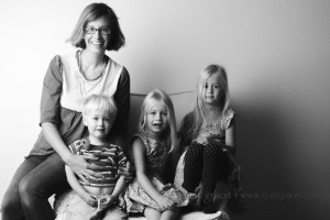 Greenville SC Baby Photographer Quiet Graces takes self portraits with her children