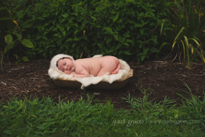 Greenville SC outdoor newborn baby