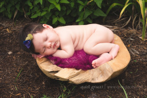 Delicate baby girl outdoor pictures Simpsonville SC