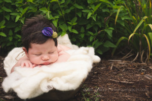 Greenville SC Newborn Girl Photography Outside