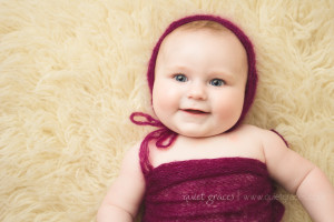 Vintage Retro Six Month Baby Photography Simpsonville SC