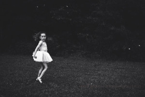 Dramatic Black and White of a Tiny Dancer Greenville SC