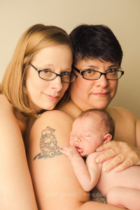 Lesbian Couple with Newborn Baby Pictures Greenville SC
