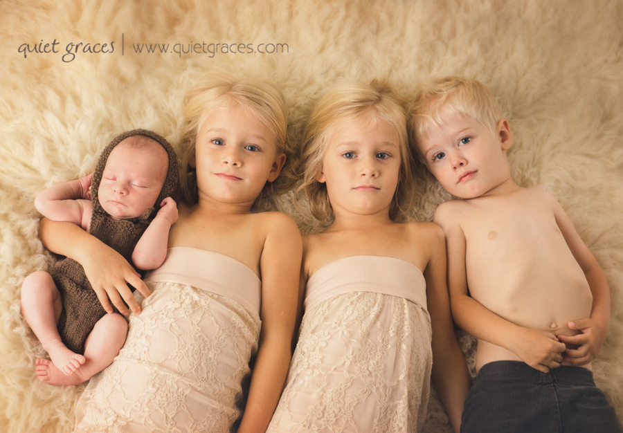 Newborn Baby with Siblings in Greenville SC