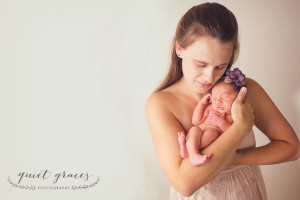Detail image of newborn in mama's arms Upstate SC