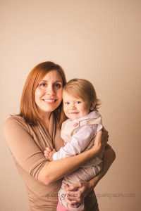 One year old with mommy in FIve forks SC