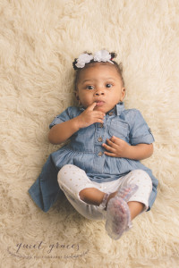 Baby Girl with Personality Greenville SC Baby Photographer