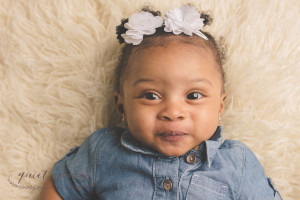 Baby Girl with Personality Greenville SC Baby Photographer