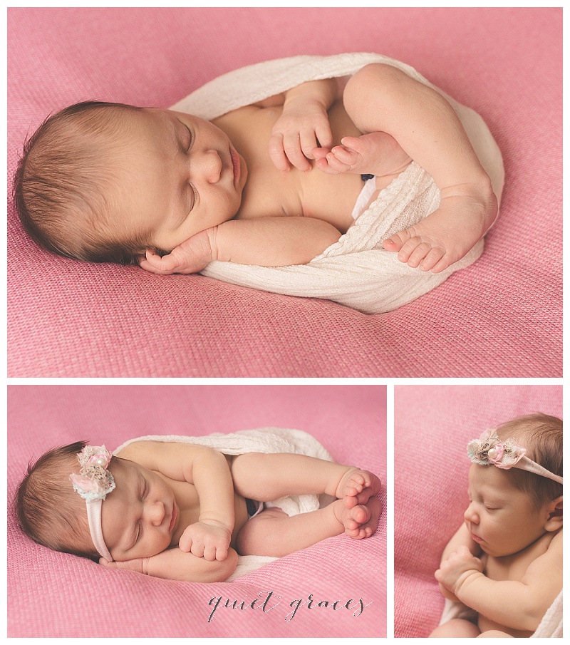 Natural Newborn Baby Girl Pictures Simpsonville SC