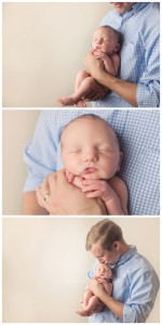 Newborn Baby in Daddy's Hands Pictures Greenville SC