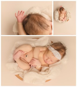 Newborn Baby girl in a bowl pictures greenville SC