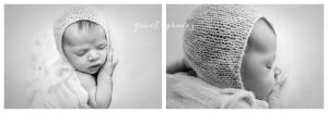 Black and white newborn photography greenville sc