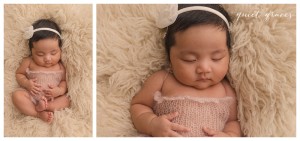 Sleeping 6 week old baby photographer
