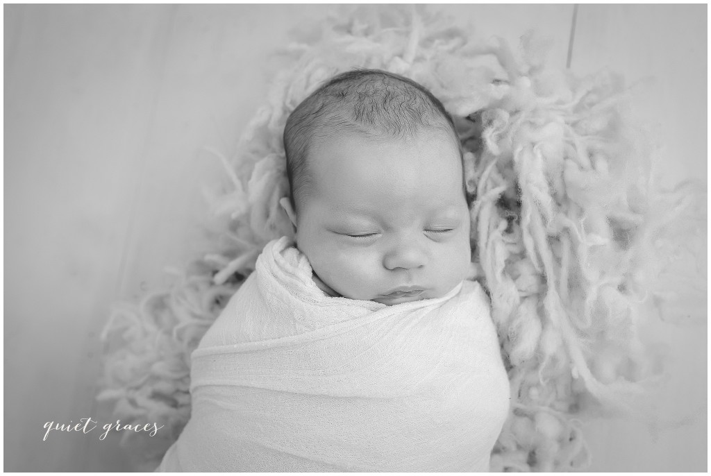 Baby Boy Newborn black and white pictures South Carolina