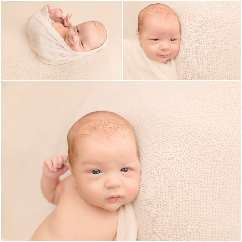 Wide awake newborn baby pictures Simpsonville SC