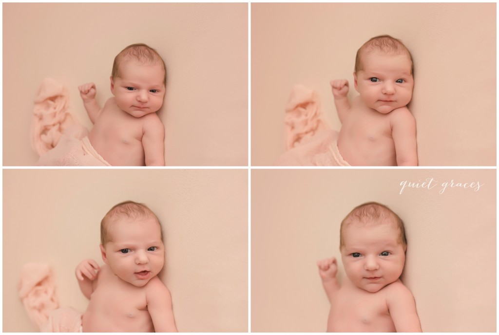 Awake newborn baby pictures upstate SC