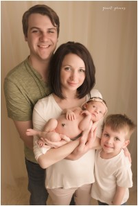 Family Pictures with Newborn Baby Greenville SC