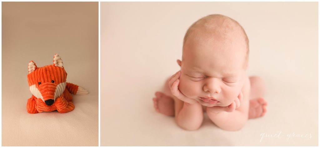 Newborn Baby with hands on Face Pose Greer SC