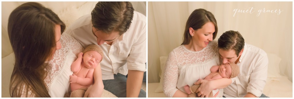 Smiling Newborn Pictures with Family Greer SC