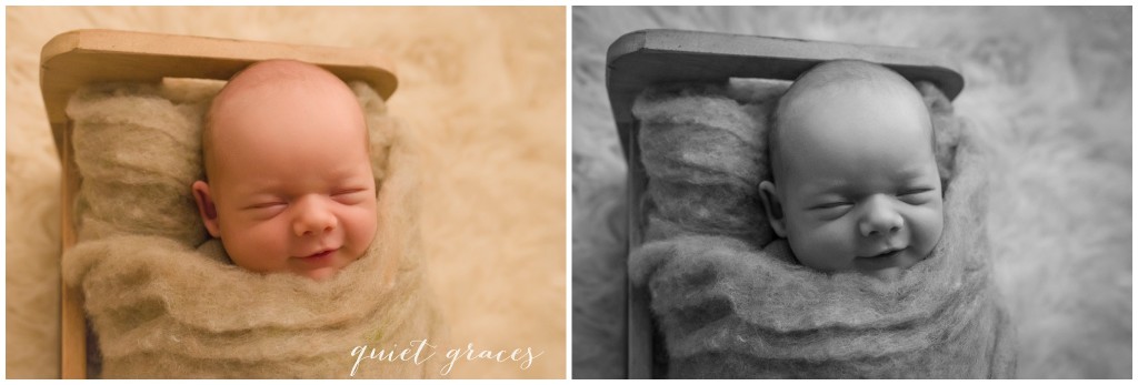 Smiling Newborn Pictures Greer SC