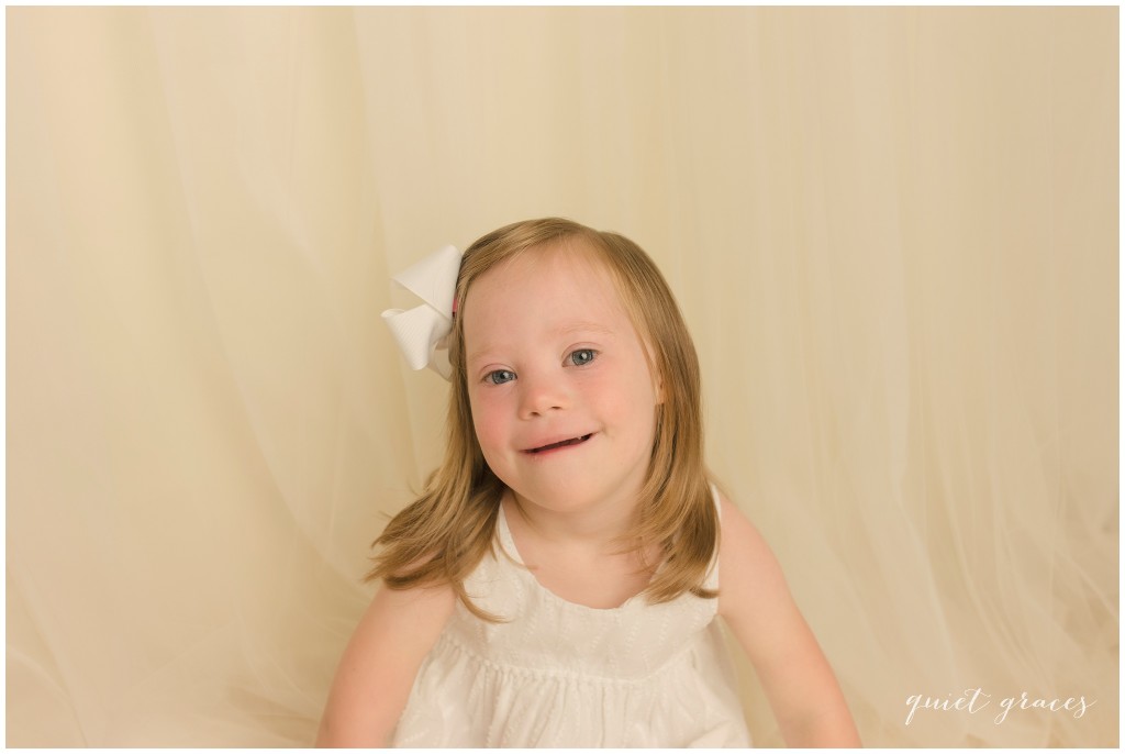 Beautiful girl with Down Syndrome