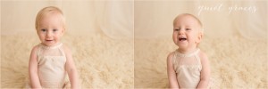 Baby girl Pictures in a romper Greer SC