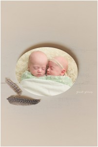 Newborn Twin Photos under Quilt Greenville SC
