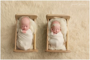 Twin Baby Photo Sleeping in Little Beds Mauldin SC