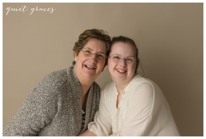 Mama with her child with Down Syndrome