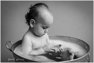 One Year Old Bubble Bath Picture Greenville SC