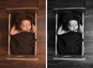 Clean newborn photos on wood Simpsonville SC