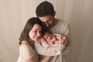 Family with Newborn Studio Pictures Greenville SC