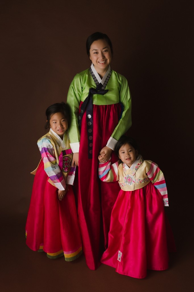 Traditional Korean Hanbok Portraits in Greenville SC Studio