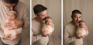 Daddy and newborn pictures Greenville SC
