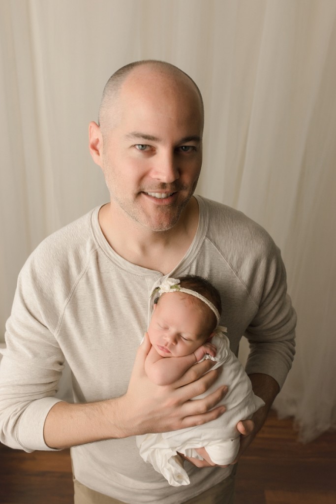 Newborn and Dad Photography Greer SC