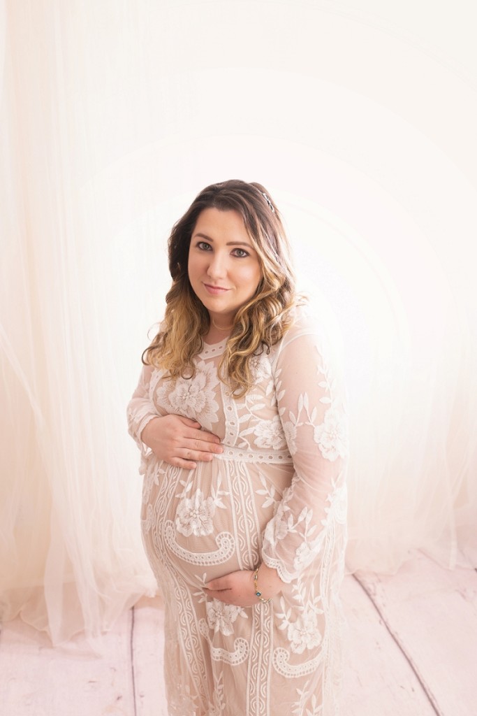 Simple Classic Studio Maternity Portraits Simpsonville SC