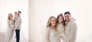 Timeless Greer SC Studio Family Maternity Pictures