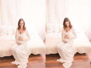 Classic Simple Studio Maternity Photos Greenville, SC