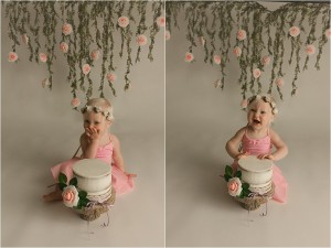 Boho Princess Cake Smash Photography Greenville SC