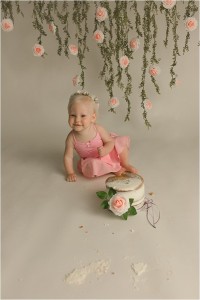 Boho Princess Cake Smash Photography Simpsonville SC