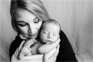 Timeless Classic Simple Newborn Photos with Mom Greenville SC