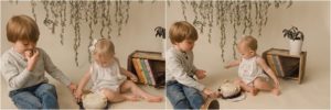 Cake Smash with Siblings in Greenville SC