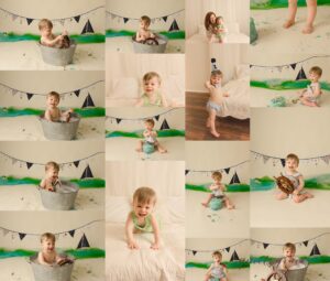 Sail Boat Theme Simpsonville SC Baby Cake Smash Photos