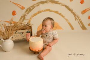 Greenville SC Cake Smash Photography